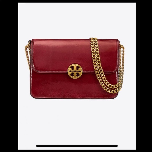 Tory Burch red patent handbag - Picture 4 of 5